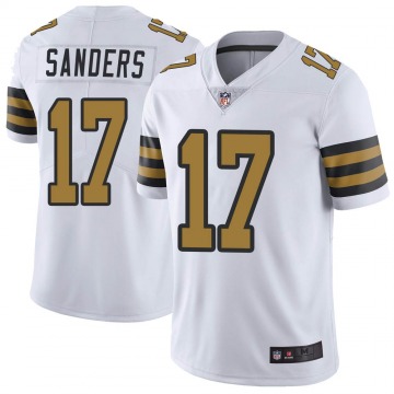 Men's New Orleans Saints #17 Emmanuel Sanders White Color NFL Rush Limited Stitched Jersey Men's New Orleans Saints #17 Emmanuel Sanders White Color NFL Rush Limited Stitched Jersey